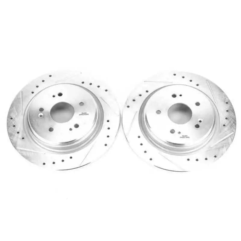 Power Stop 15-19 Acura TLX Rear Evolution Drilled & Slotted Rotors - Pair jbr1721xpr