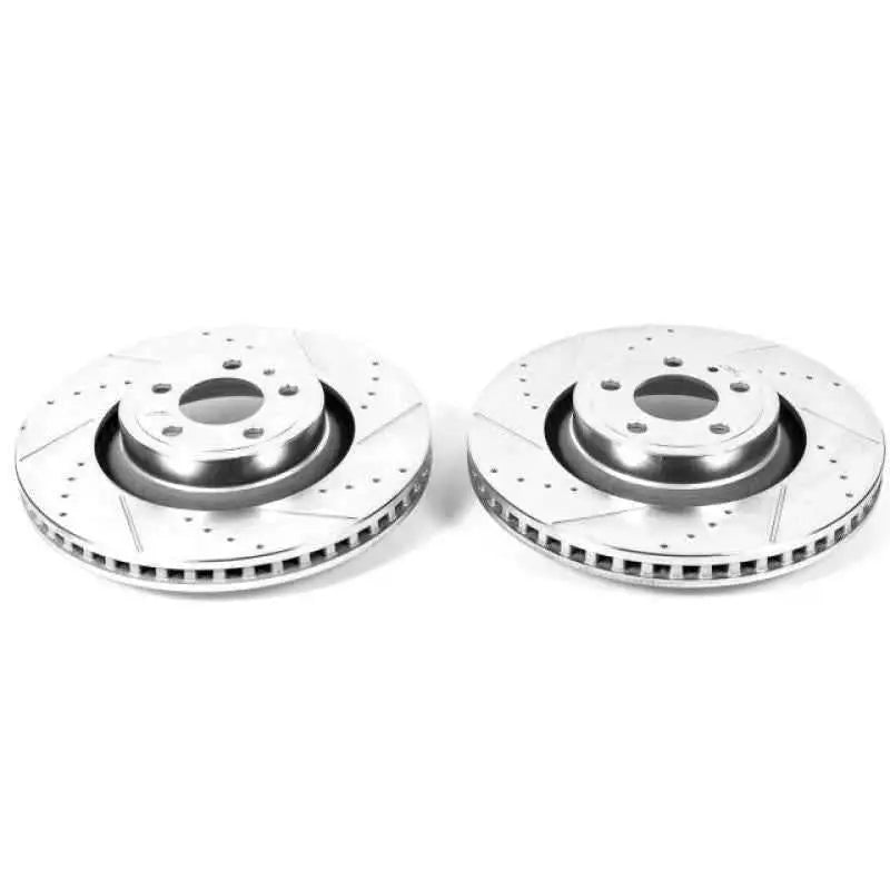 Power Stop 15-19 Ford Mustang Front Evolution Drilled & Slotted Rotors - Pair ar85157xpr