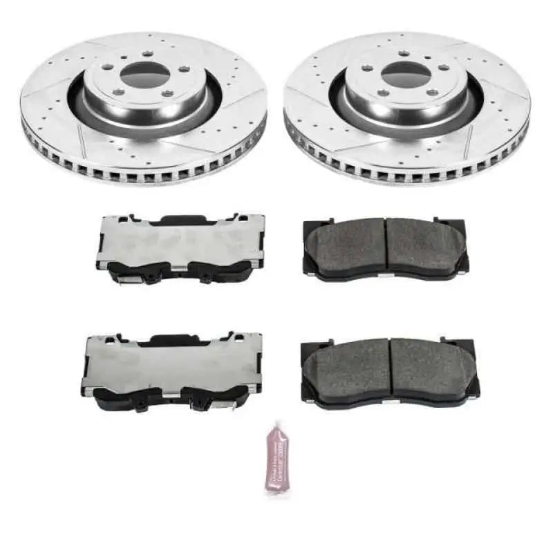Power Stop 15-19 Ford Mustang Front Z26 Street Warrior Brake Kit k6806-26