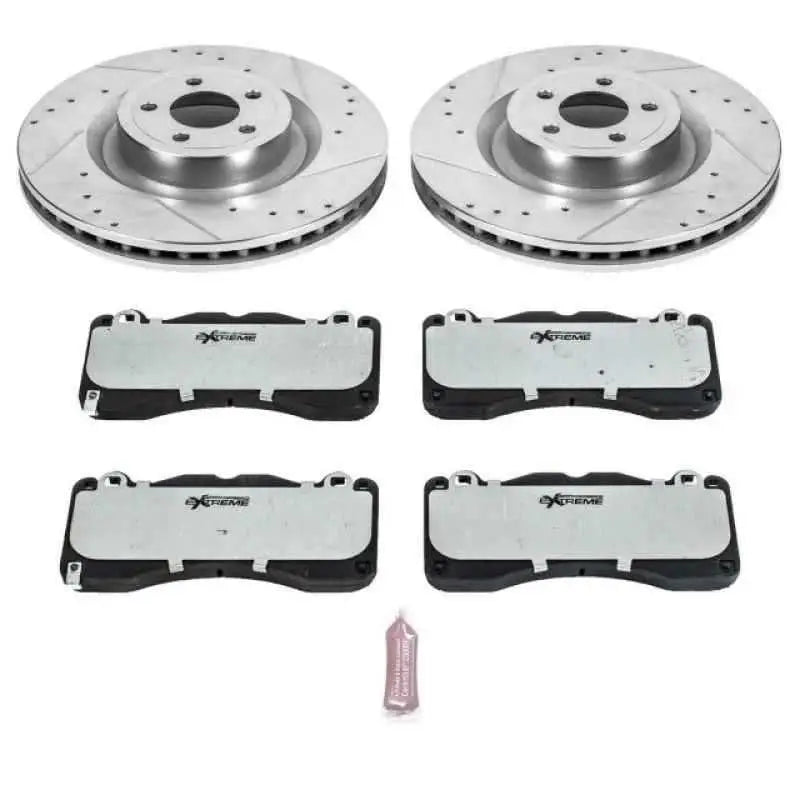 Power Stop 15-19 Ford Mustang Front Z26 Street Warrior Brake Kit k6811-26