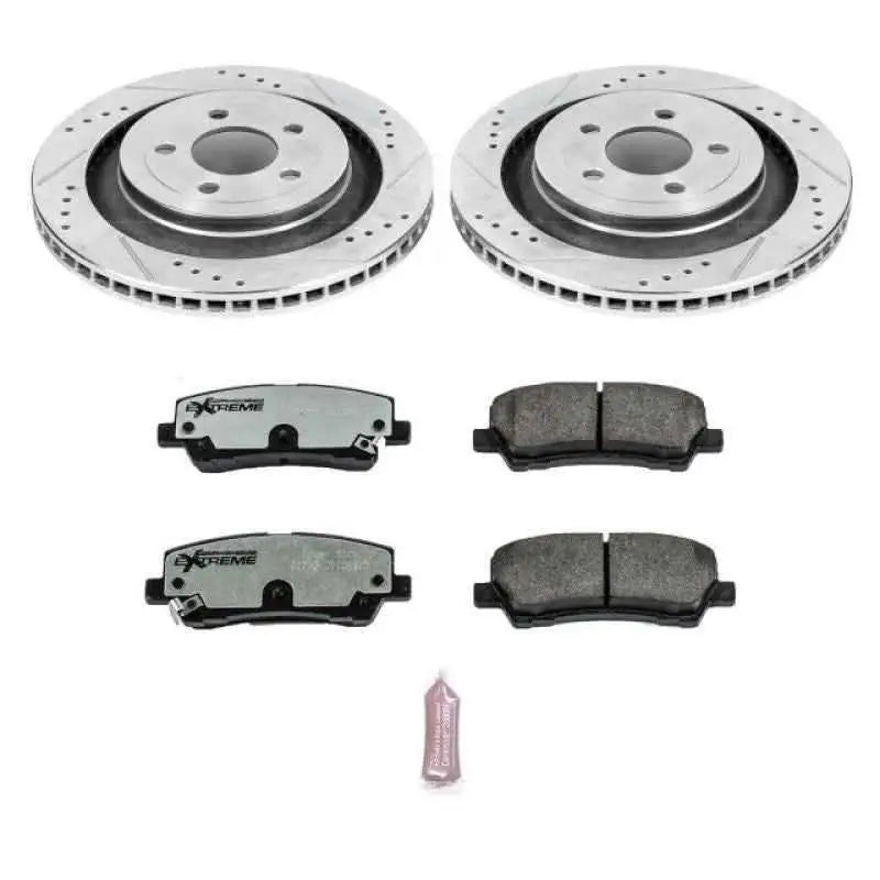 Power Stop 15-19 Ford Mustang Rear Z26 Street Warrior Brake Kit k6812-26