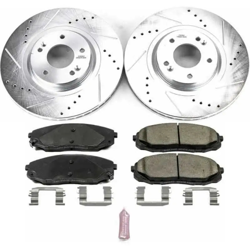 Power Stop 15-19 Kia Sedona Front Z23 Evolution Sport Brake Kit k7218