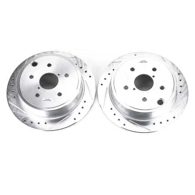 Power Stop 15-19 Subaru WRX Rear Evolution Drilled & Slotted Rotors - Pair jbr1701xpr