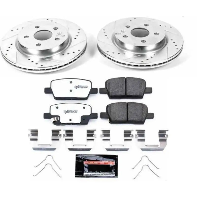 Power Stop 16-18 Cadillac CT6 Rear Z26 Street Warrior Brake Kit k7289-26