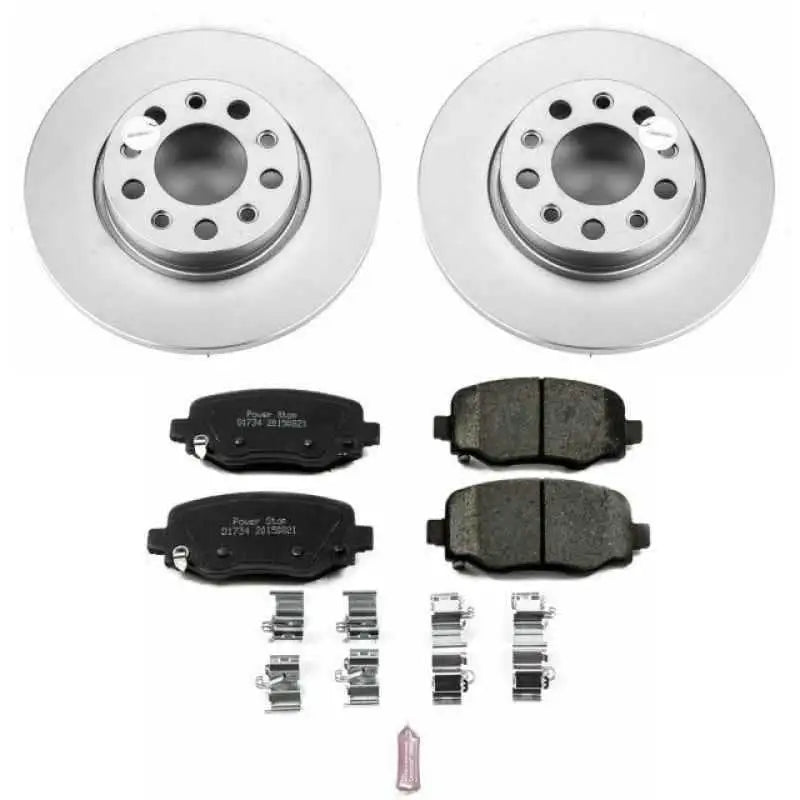 Power Stop 16-18 Fiat 500X Rear Z17 Evolution Geomet Coated Brake Kit crk7301