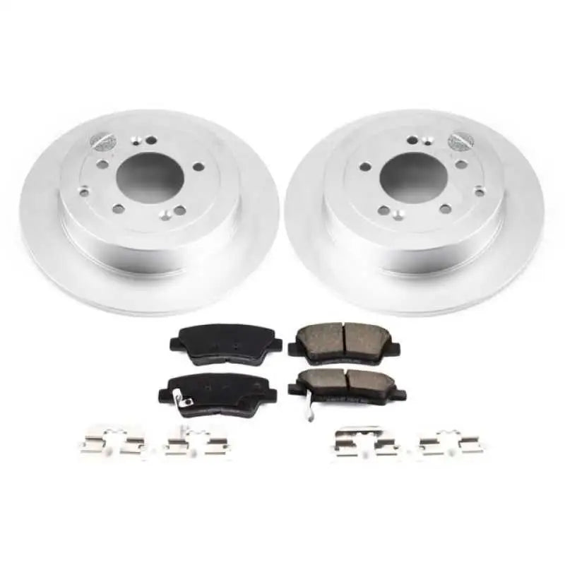 Power Stop 16-18 Hyundai Tucson Rear Z17 Evolution Geomet Coated Brake Kit crk7729
