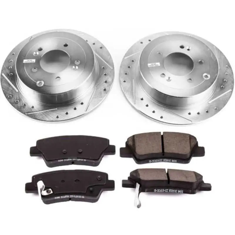 Power Stop 16-18 Hyundai Tucson Rear Z23 Evolution Sport Brake Kit k7729