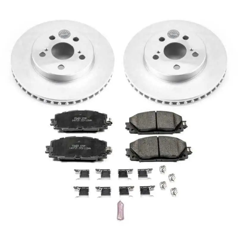 Power Stop 16-18 Toyota Prius Front Z17 Evolution Geomet Coated Brake Kit crk7701