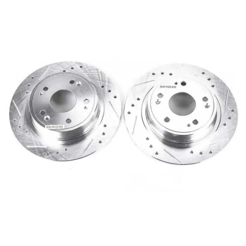Power Stop 16-19 Acura ILX Rear Evolution Drilled & Slotted Rotors - Pair jbr1167xpr