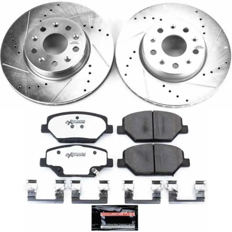 Power Stop 16-19 Chevrolet Camaro Front Z26 Street Warrior Brake Kit k7295-26