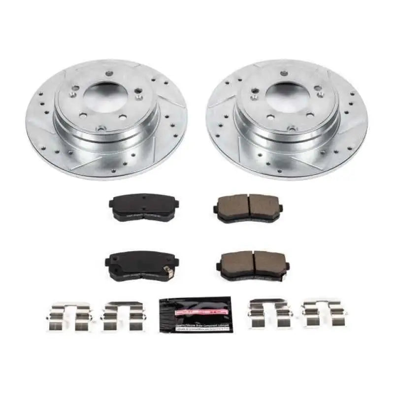 Power Stop 16-19 Hyundai Sonata Rear Z23 Evolution Sport Brake Kit k7505