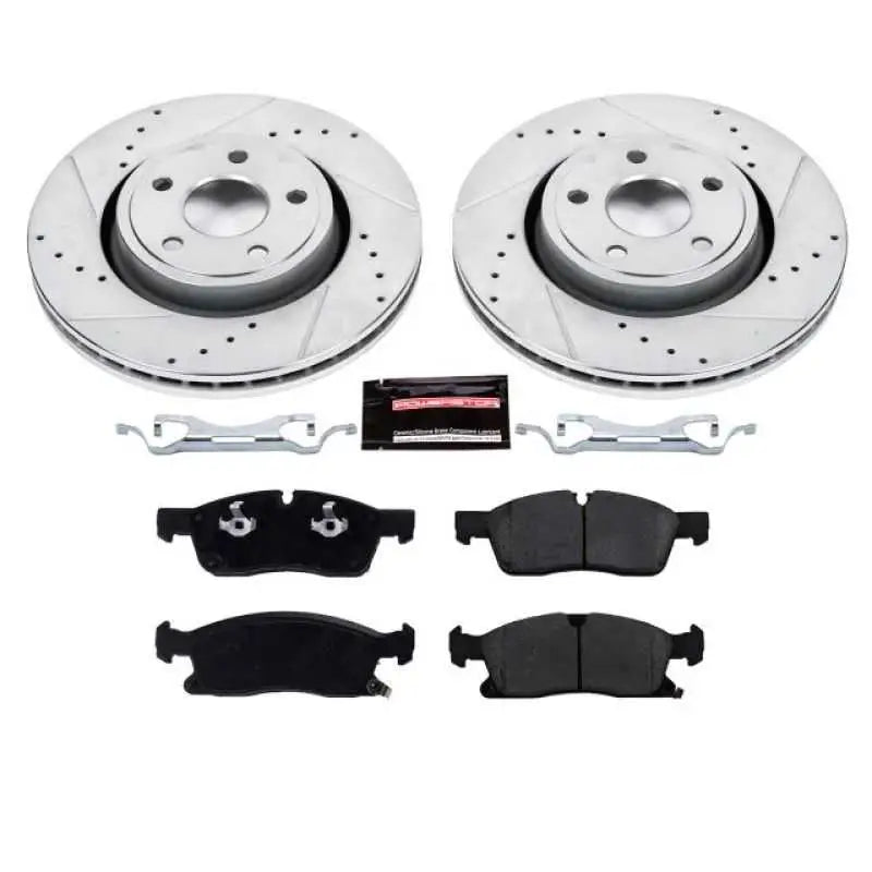 Power Stop 16-19 Jeep Grand Cherokee Front Z23 Evolution Sport Brake Kit k7133