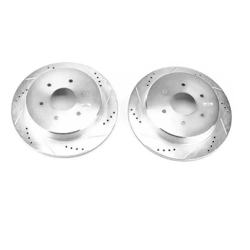 Power Stop 17-18 Nissan Titan Rear Evolution Drilled & Slotted Rotors - Pair JBR1753XPR