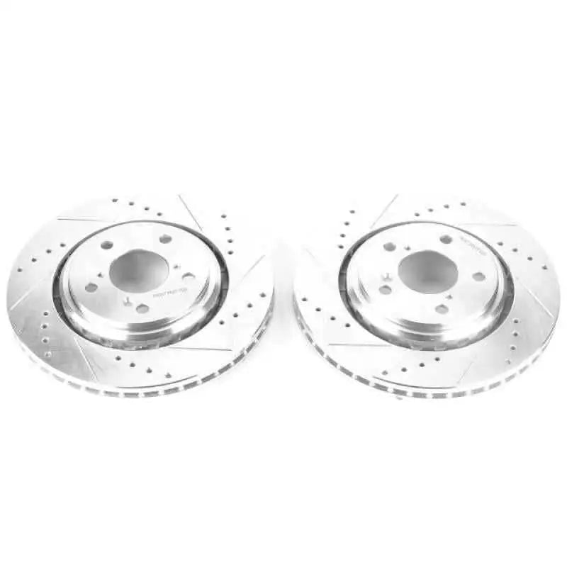 Power Stop 17-19 Acura MDX Front Evolution Drilled & Slotted Rotors - Pair JBR1590XPR