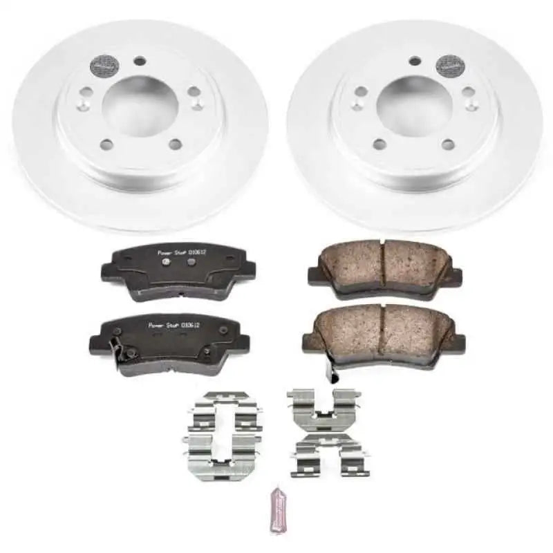 Power Stop 17-19 Hyundai Elantra Rear Z17 Evolution Geomet Coated Brake Kit crk7904