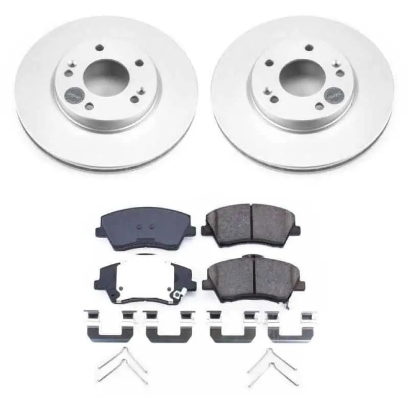 Power Stop 17-19 Hyundai Ioniq Front Z17 Evolution Geomet Coated Brake Kit crk7893