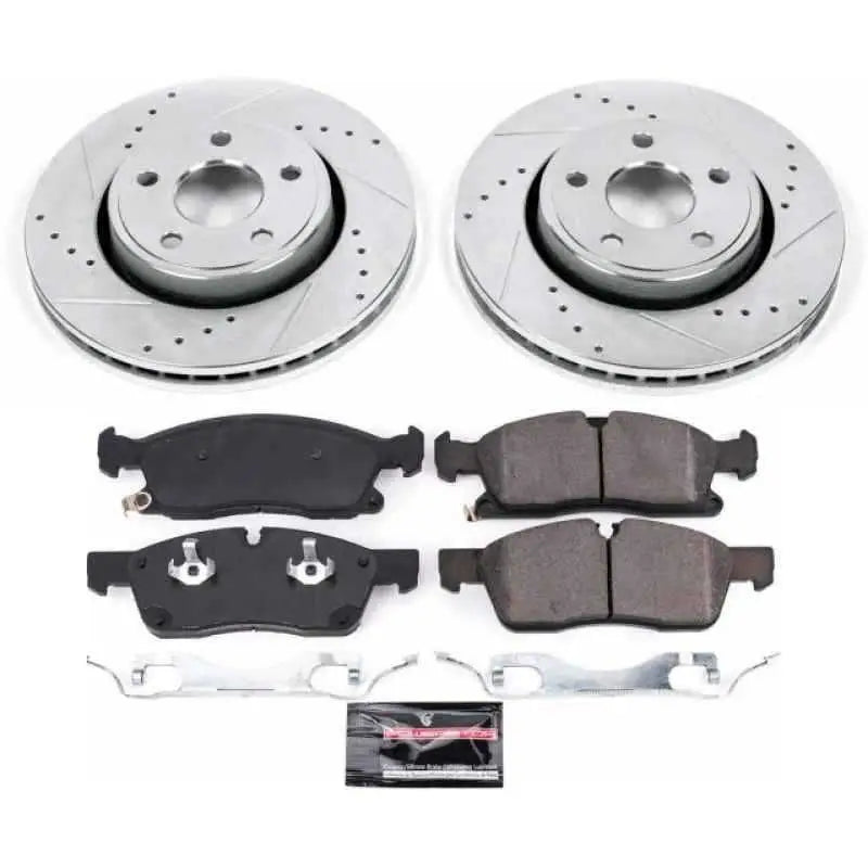 Power Stop 17-19 Jeep Grand Cherokee Front Z23 Evolution Sport Brake Kit k7412