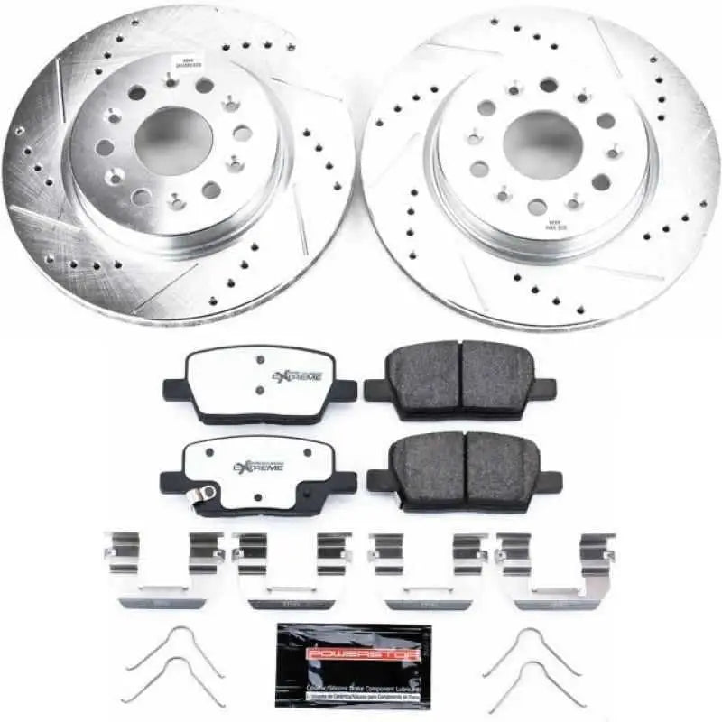 Power Stop 18-19 Buick Enclave Rear Z26 Street Warrior Brake Kit k7411-26