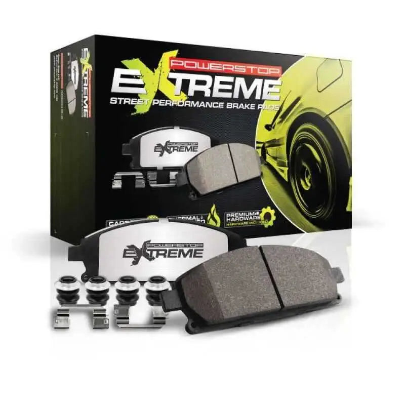 Power Stop 18-19 Jeep Grand Cherokee Front Z26 Extreme Street Brake Pads w/Hardware z26-6006