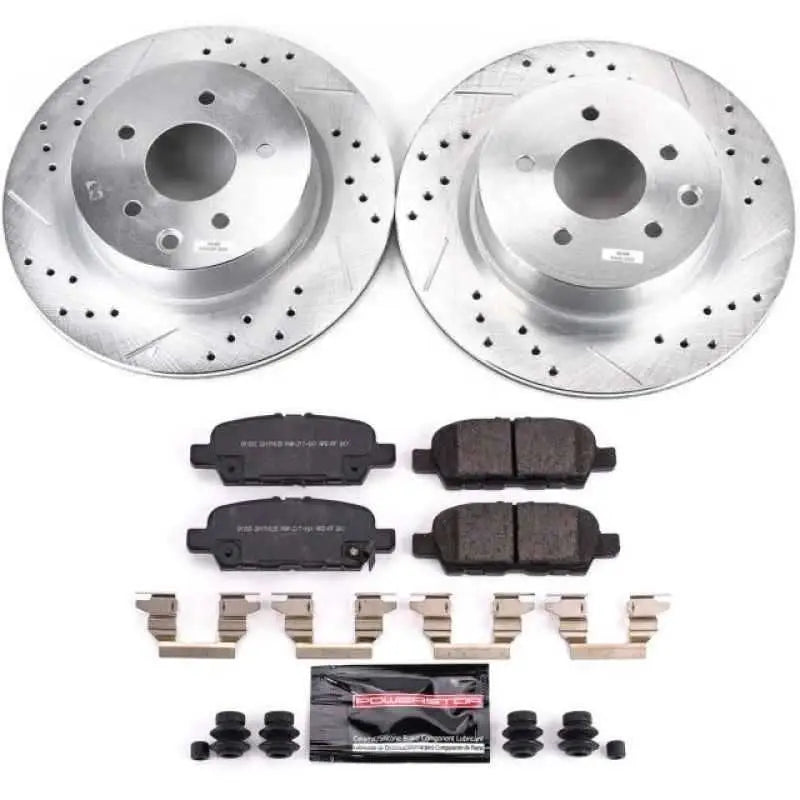 Power Stop 18-19 Nissan 370Z Rear Z23 Evolution Sport Brake Kit k8062