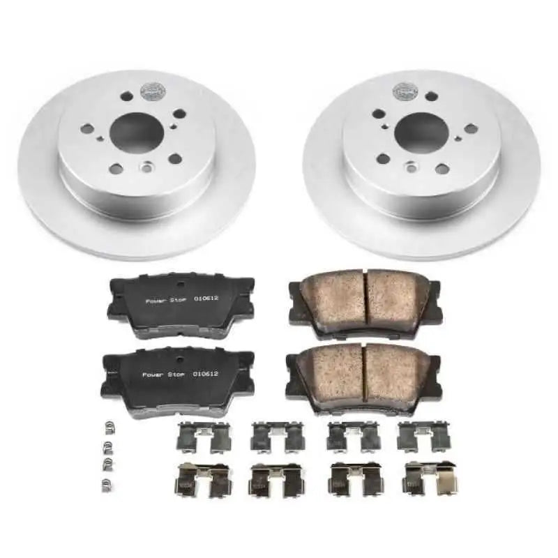 Power Stop 18-19 Toyota Camry Rear Z17 Evolution Geomet Coated Brake Kit crk7905