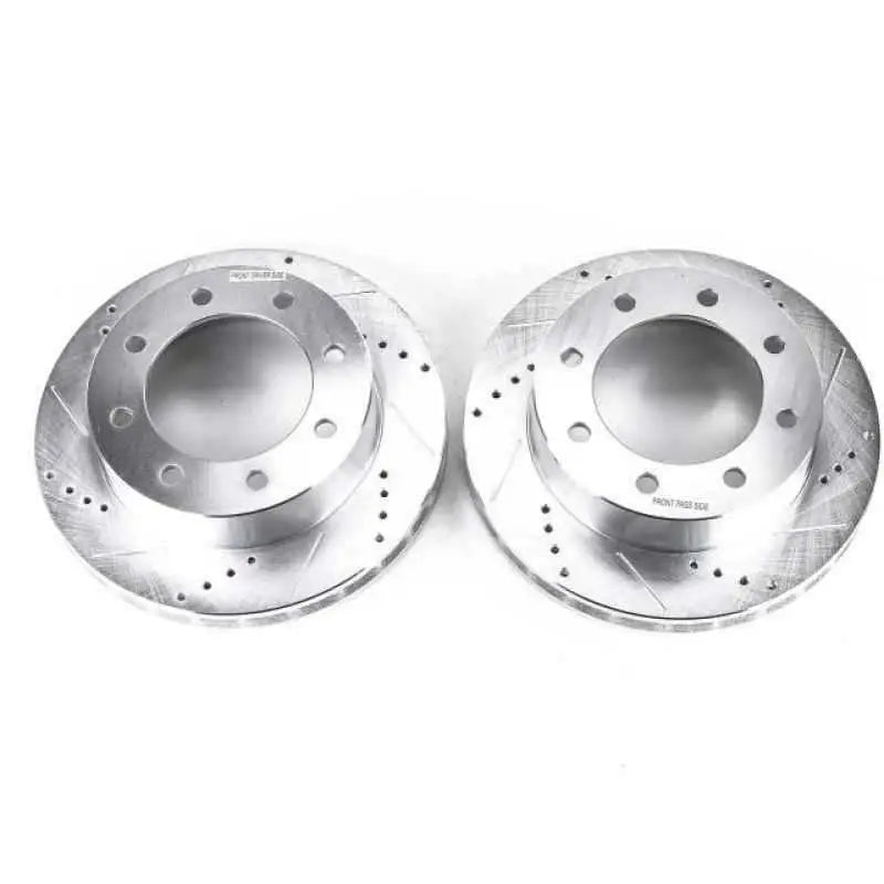 Power Stop 1999 Ford F-250 Super Duty Front Evolution Drilled & Slotted Rotors - Pair AR8567XPR