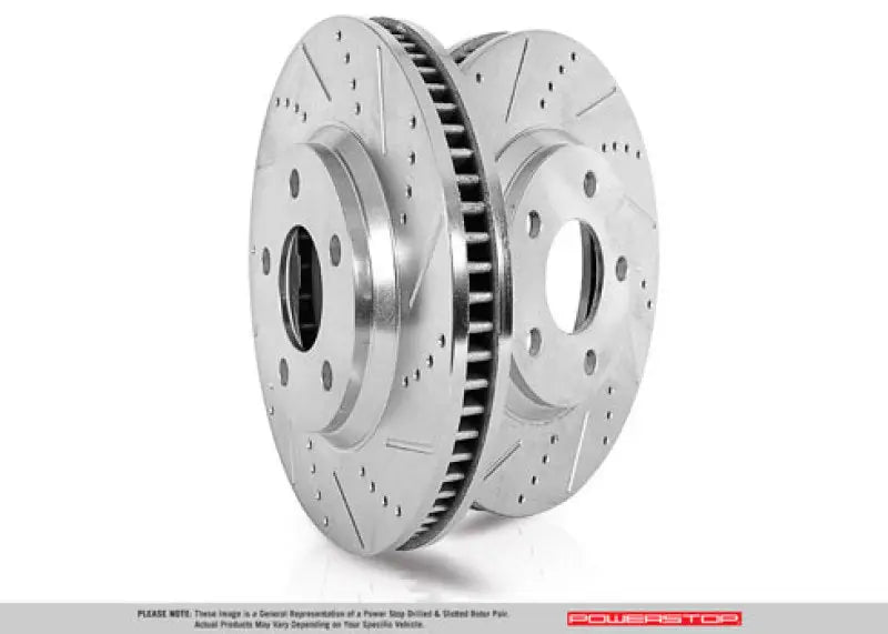 Power Stop 20-21 Jeep Gladiator Rear Evolution Drilled & Slotted Rotor - Pair psbar8396xpr