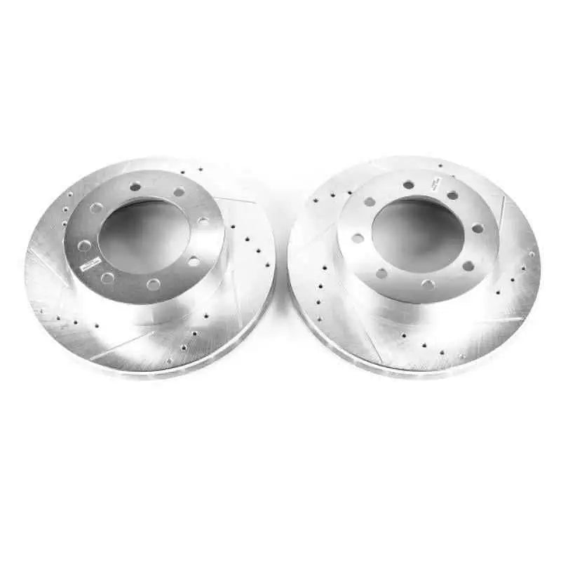 Power Stop 2002 Ford E-550 Super Duty Front Evolution Drilled & Slotted Rotors - Pair AR8581XPR
