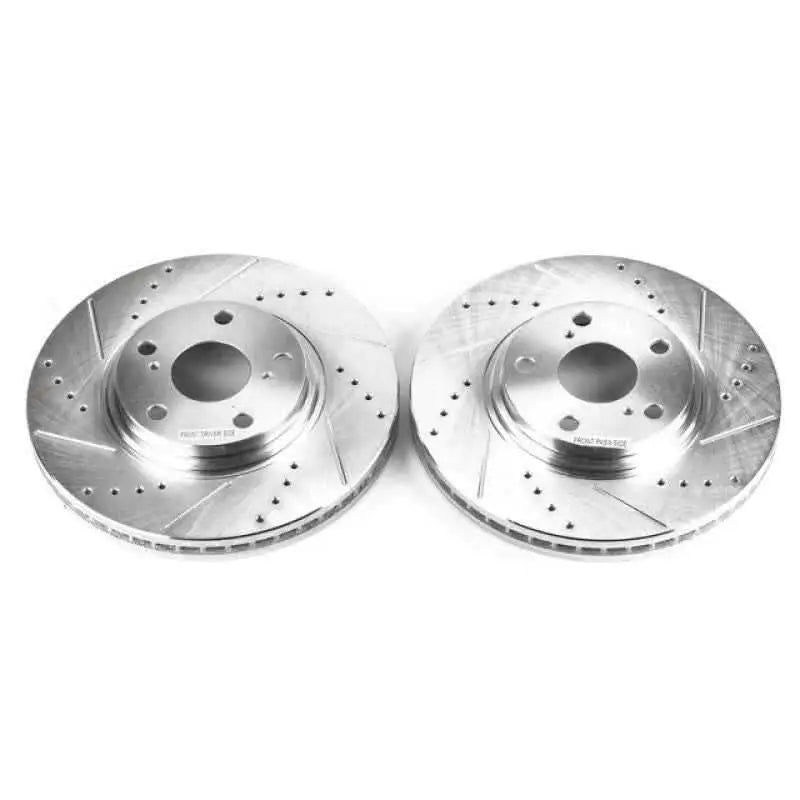 Power Stop 2003 Lexus ES300 Front Evolution Drilled & Slotted Rotors - Pair jbr737xpr