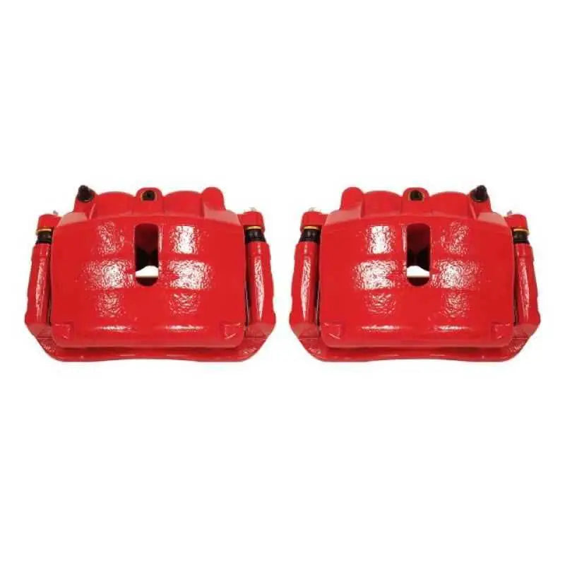 Power Stop 2009 Ford F-150 Front Red Calipers w/Brackets - Pair S4974A