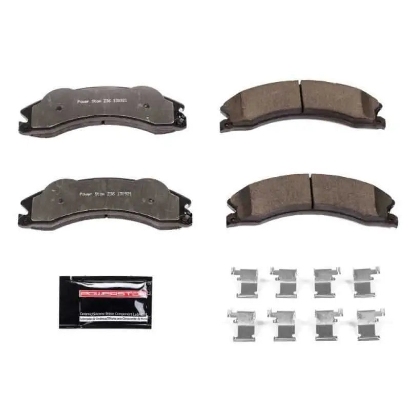 Power Stop 2011 Chevrolet Silverado 2500 HD Front or Rear Z36 Truck & Tow Brake Pads w/Hardware z36-1411