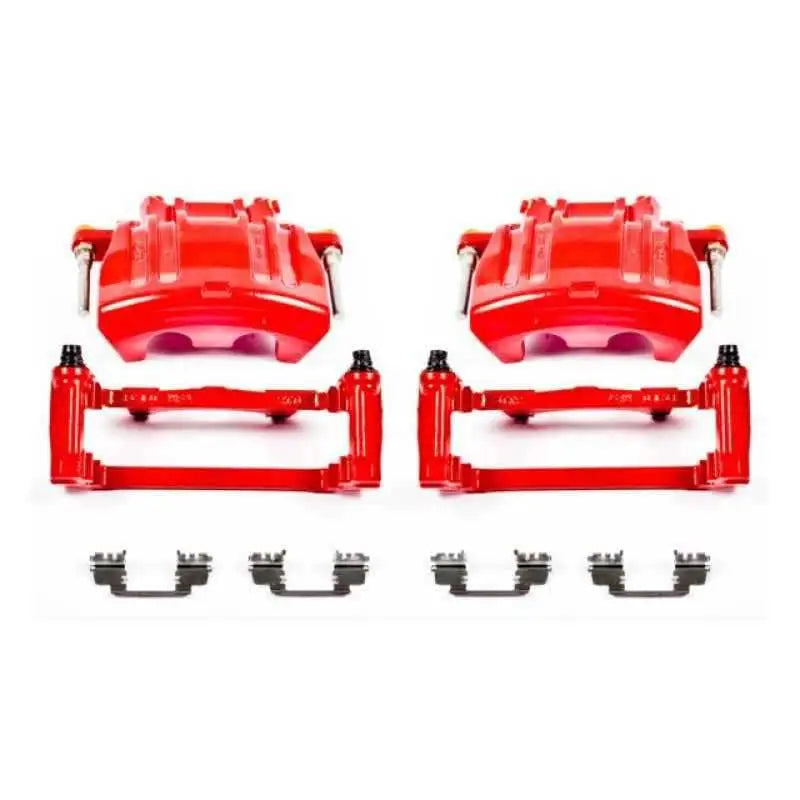 Power Stop 2012 Chrysler 300 Front Red Calipers w/Brackets - Pair s5016a
