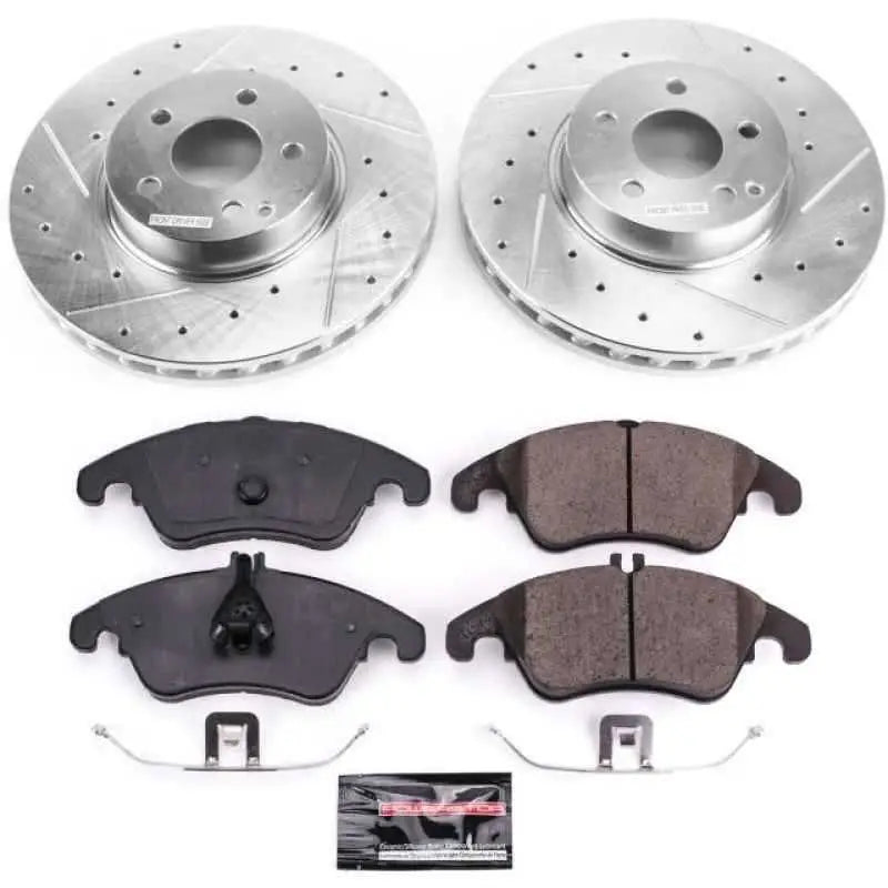 Power Stop 2014 Mercedes-Benz C300 Front Z23 Evolution Sport Brake Kit k7496