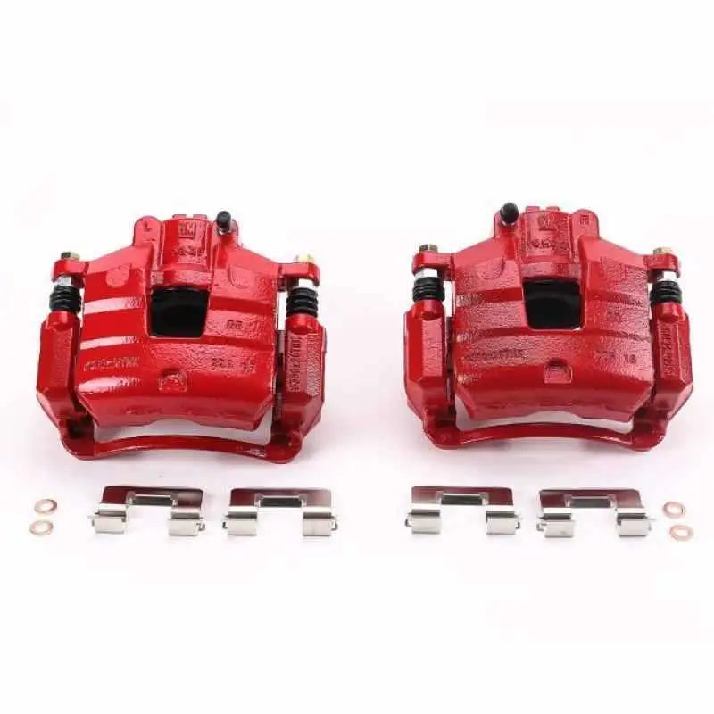 Power Stop 2017 Buick LaCrosse Front Red Calipers w/Brackets - Pair s5546