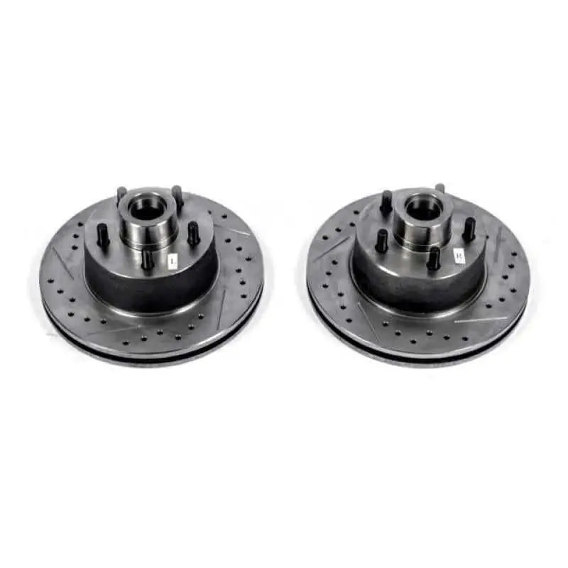 Power Stop 75-76 Chrysler Cordoba Front Evolution Drilled & Slotted Rotors - Pair AR8310XPR