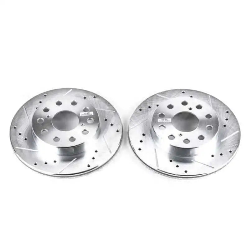 Power Stop 91-95 Toyota MR2 Rear Evolution Drilled & Slotted Rotors - Pair jbr593xpr