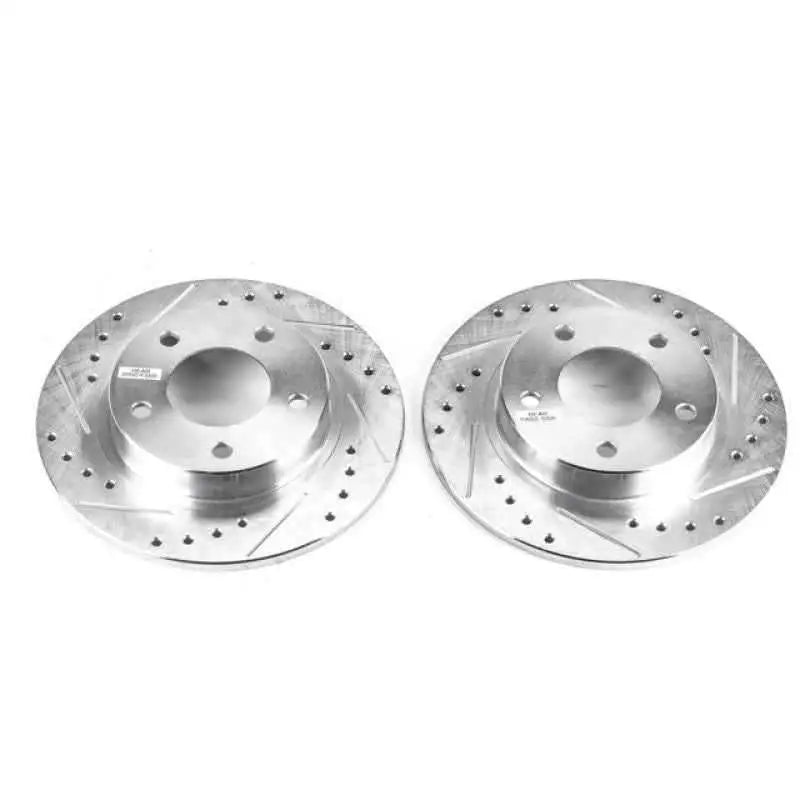 Power Stop 93-97 Ford Probe Rear Evolution Drilled & Slotted Rotors - Pair jbr578xpr