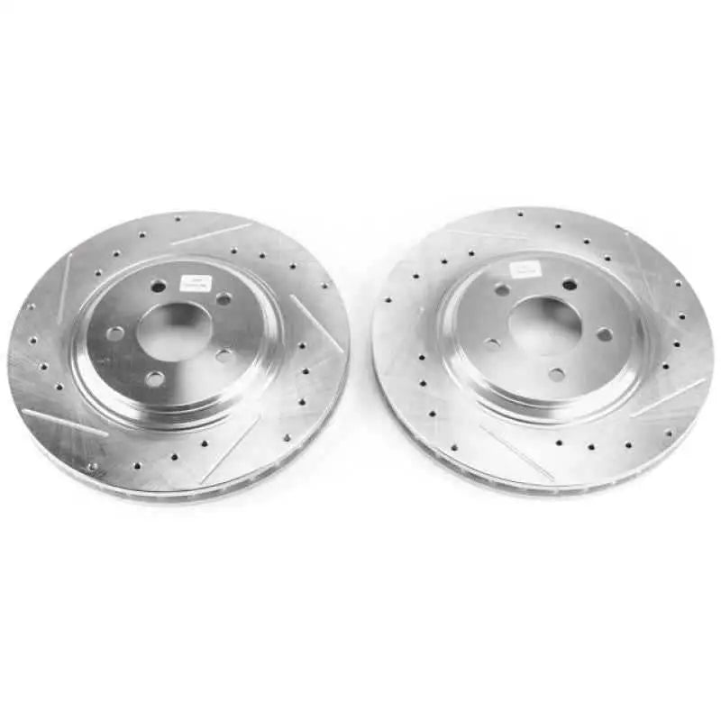 Power Stop 94-01 Ford Mustang Front Evolution Drilled & Slotted Rotors - Pair ar8144xpr