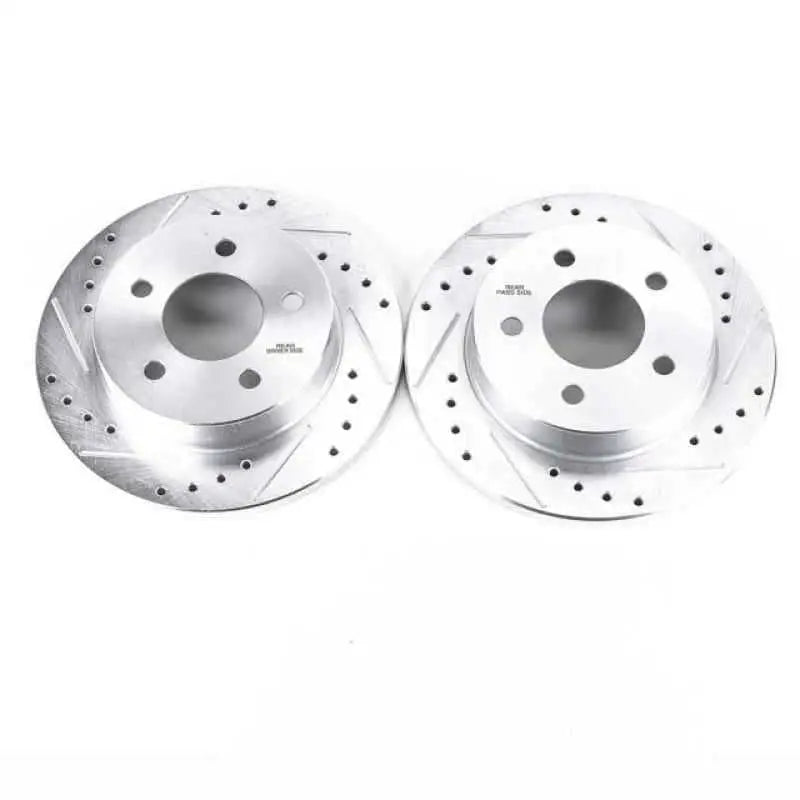 Power Stop 94-04 Ford Mustang Rear Evolution Drilled & Slotted Rotors - Pair ar8142xpr