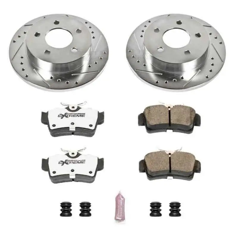 Power Stop 94-04 Ford Mustang Rear Z26 Street Warrior Brake Kit k1303-26