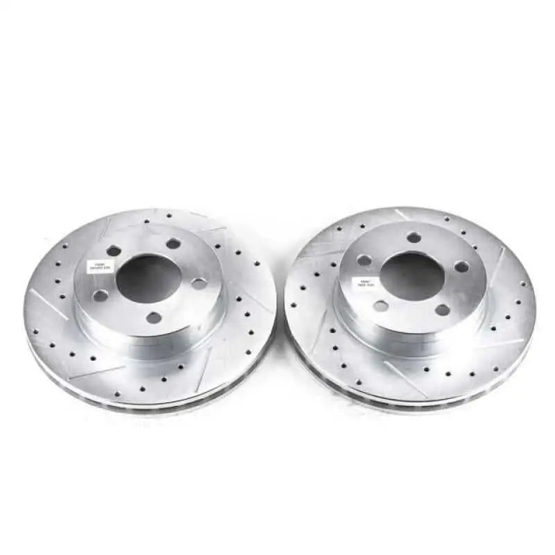 Power Stop 95-01 Ford Explorer Front Evolution Drilled & Slotted Rotors - Pair ar8554xpr