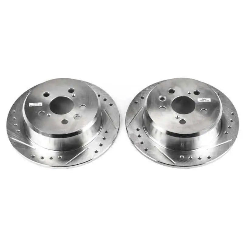 Power Stop 95-99 Toyota Celica Rear Evolution Drilled & Slotted Rotors - Pair jbr792xpr