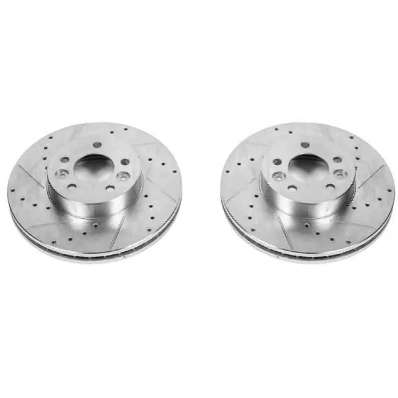 Power Stop 98-02 Ford Crown Victoria Front Evolution Drilled & Slotted Rotors - Pair ar8155xpr