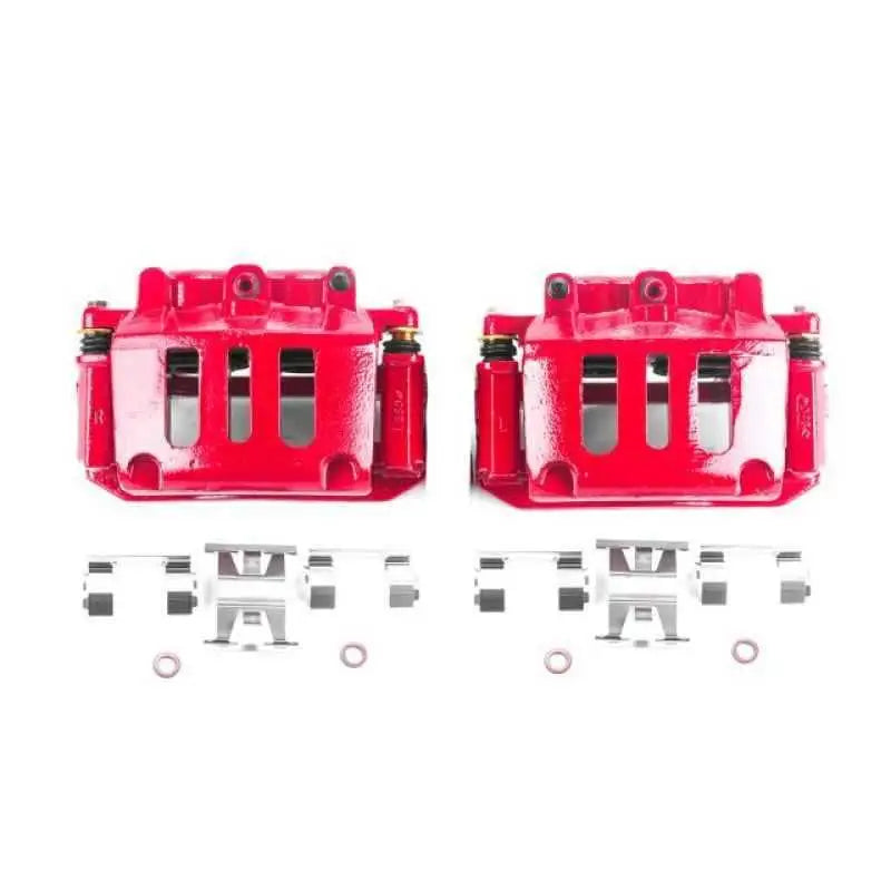 Power Stop 98-02 Ford Crown Victoria Front Red Calipers w/Brackets - Pair s4734