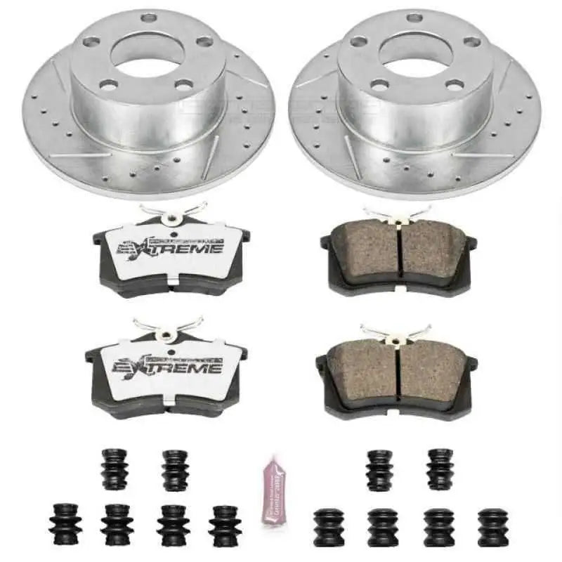 Power Stop 98-04 Audi A6 Rear Z26 Street Warrior Brake Kit k515-26
