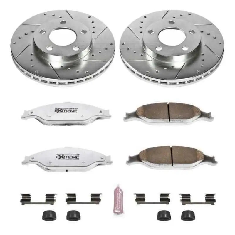Power Stop 99-04 Ford Mustang Front Z26 Street Warrior Brake Kit K1301-26
