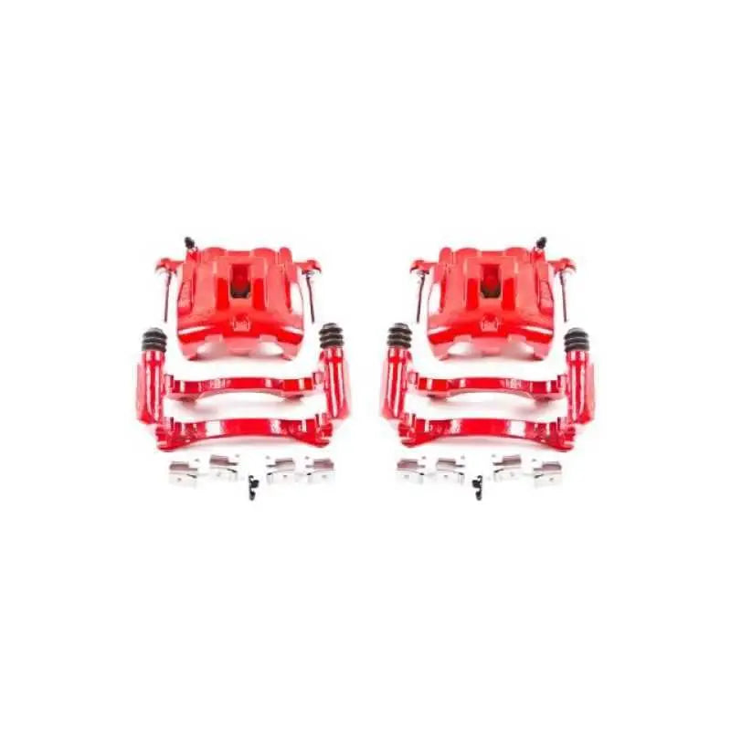 Power Stop 99-04 Jeep Grand Cherokee Front Red Calipers w/Brackets - Pair s4826