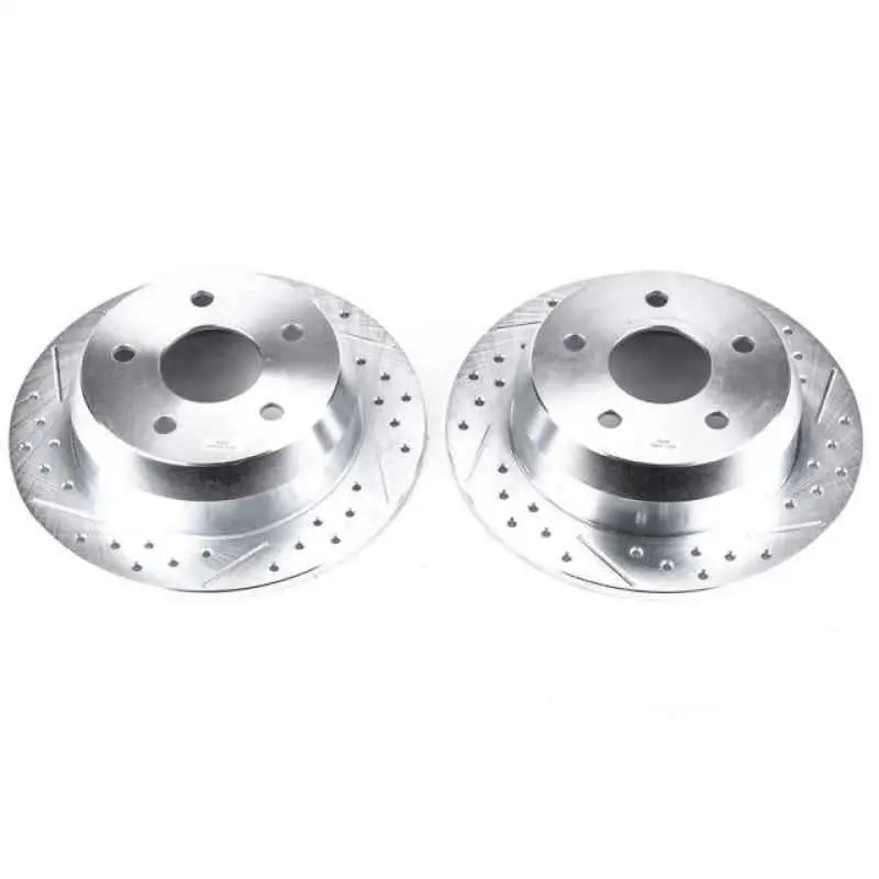Power Stop 99-04 Jeep Grand Cherokee Rear Evolution Drilled & Slotted Rotors - Pair ar8743xpr