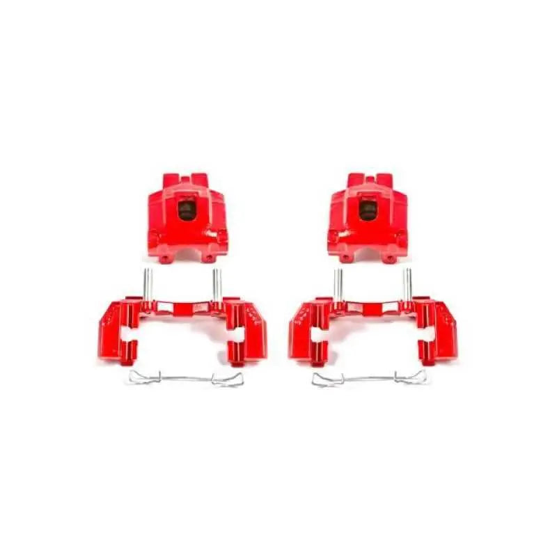 Power Stop 99-04 Jeep Grand Cherokee Rear Red Calipers w/Brackets - Pair s4818