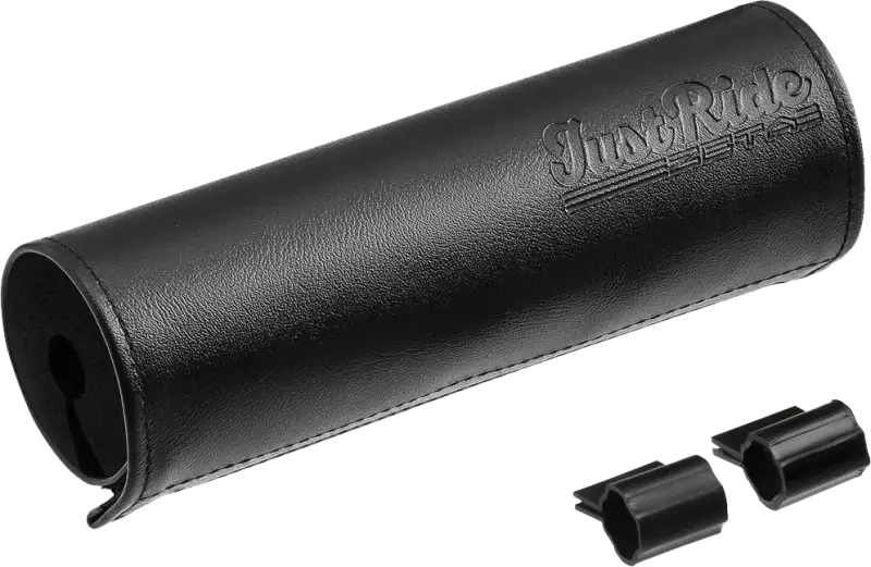 Premium Black Leather Handlebar Bar Pad for Comfort 634-9510